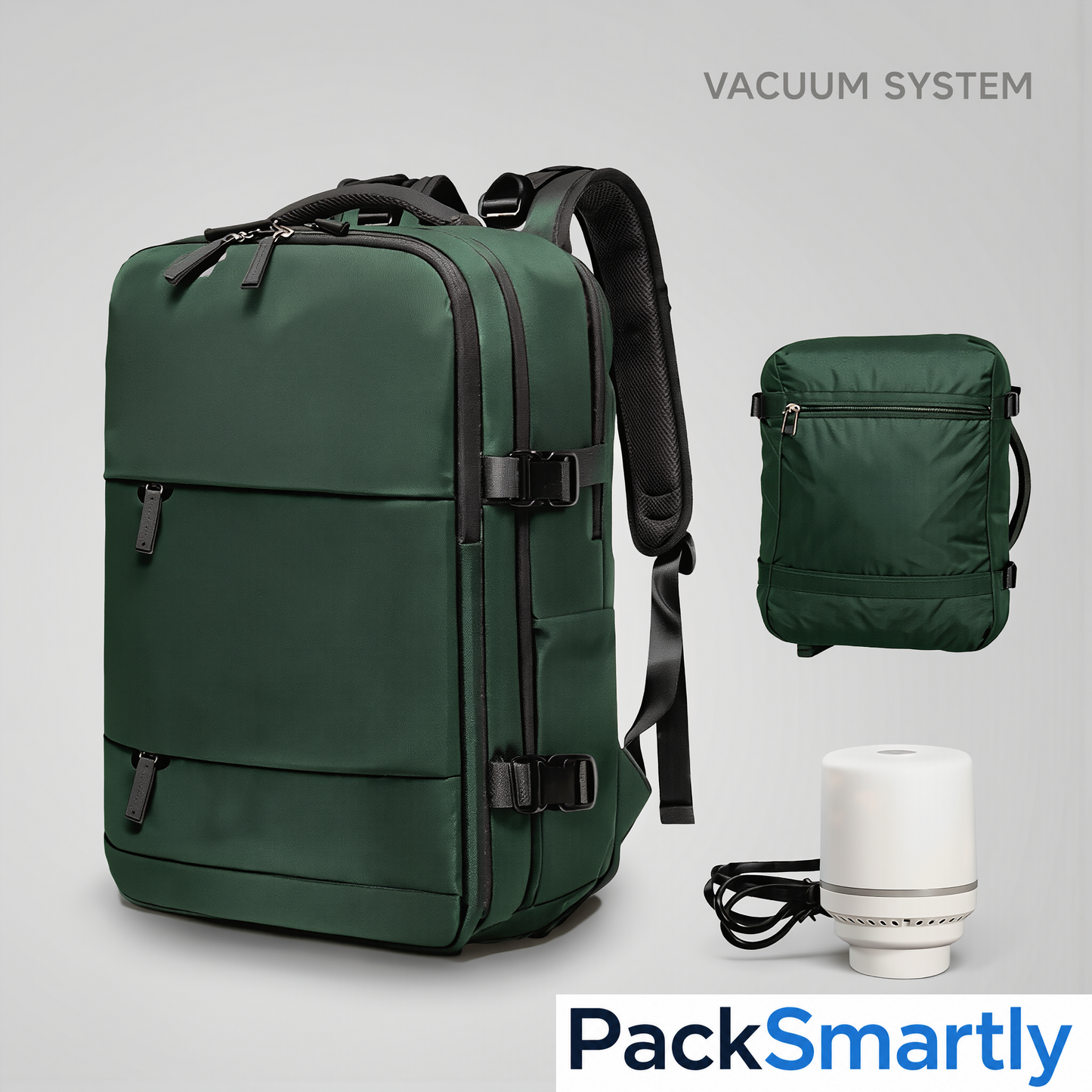 PackSmartly™ Vacuum Travel Backpack