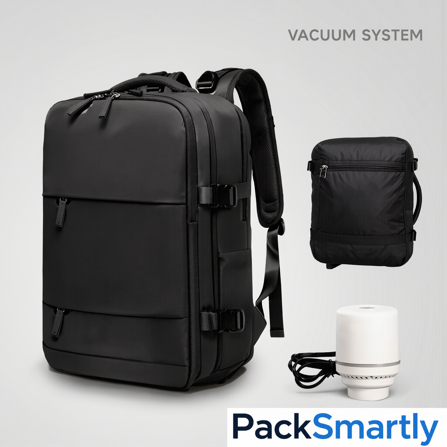 PackSmartly™ Vacuum Travel Backpack