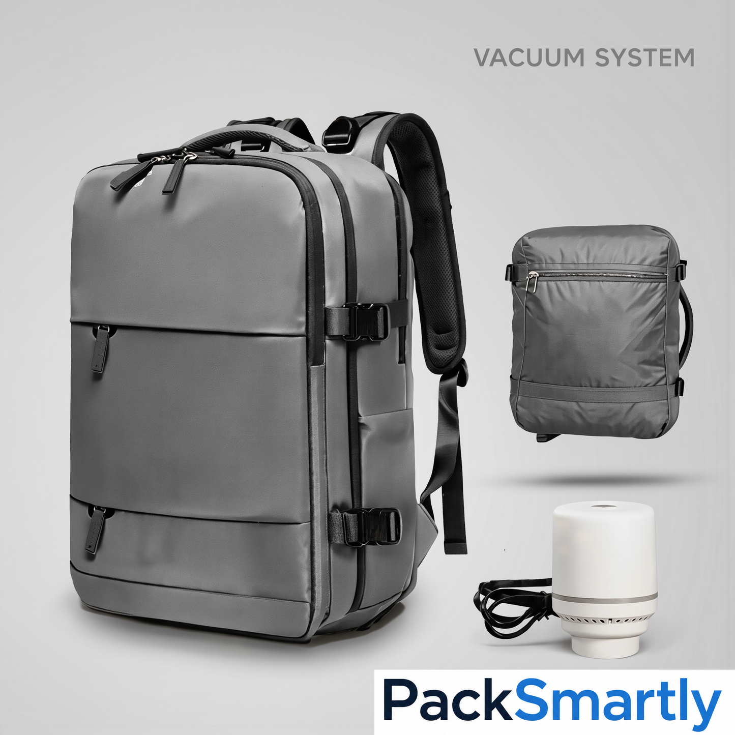 PackSmartly™ Vacuum Travel Backpack